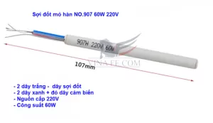 907H-60W Ruột Máy Hàn 60W 220VAC 4 Dây